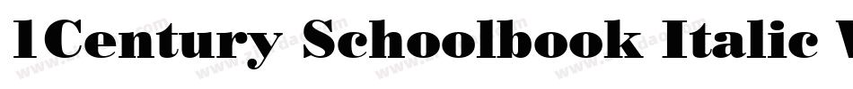 1Century Schoolbook Italic Win95BT(1)字体转换